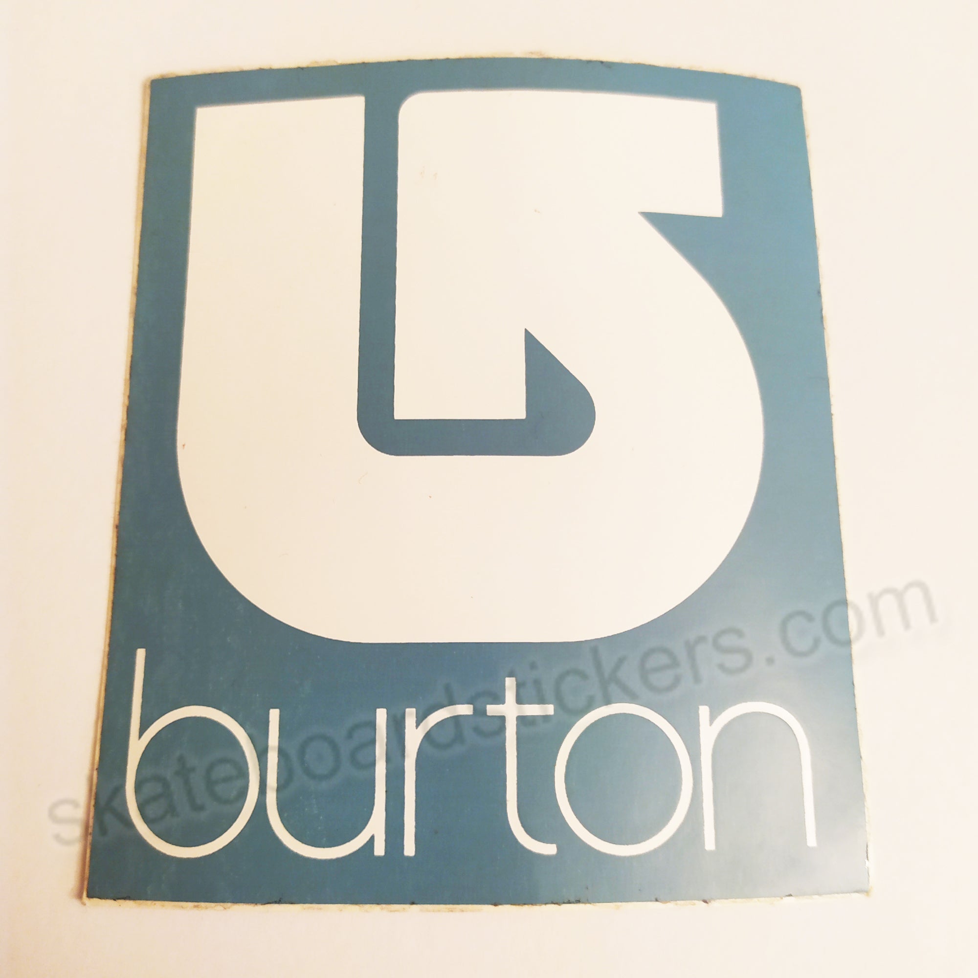 Burton Snowboards Sticker - blue logo - SkateboardStickers.com