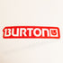 Burton Snowboards Sticker - red and white - SkateboardStickers.com