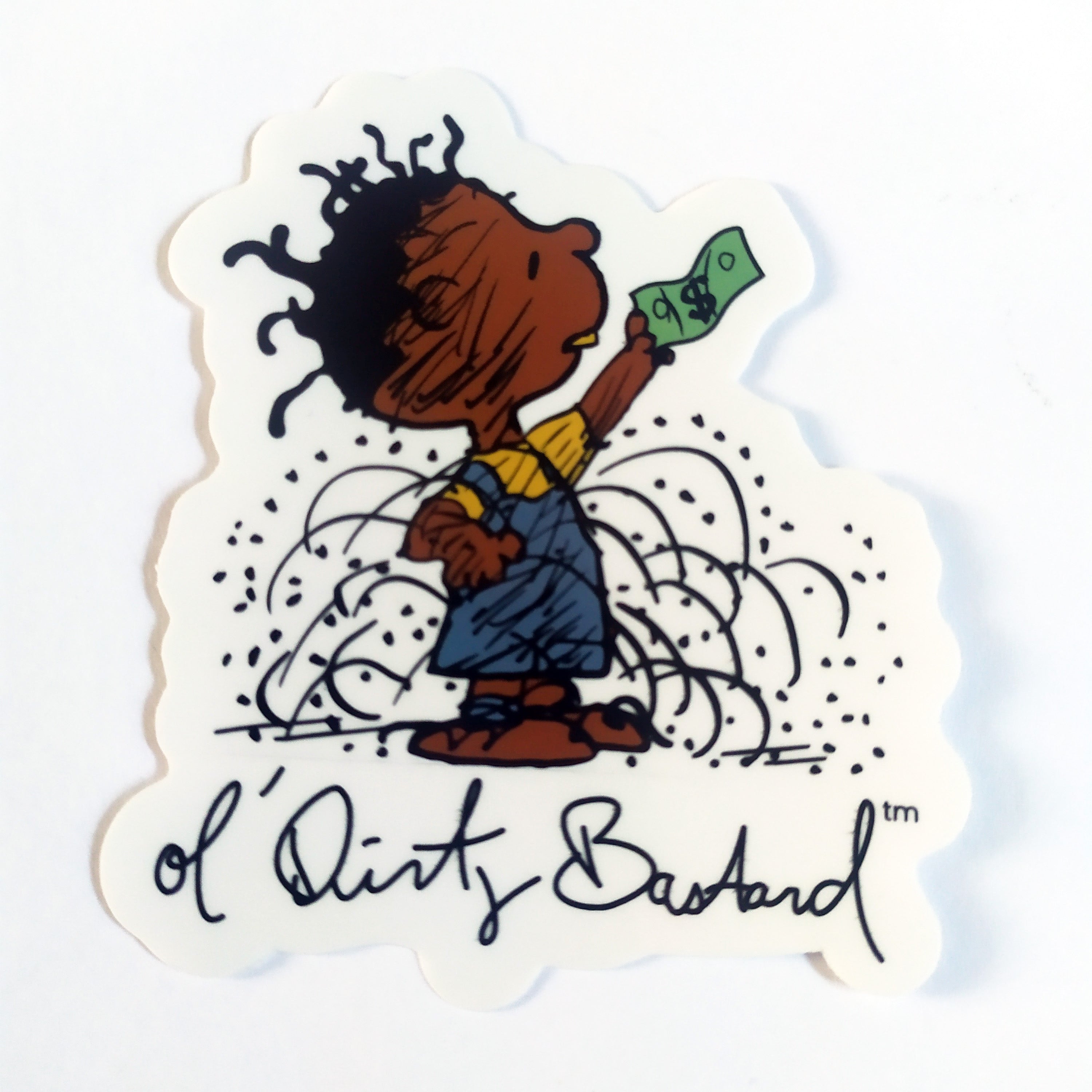 Color Bars X OL' DIRTY BASTARD™ Skate Sticker
