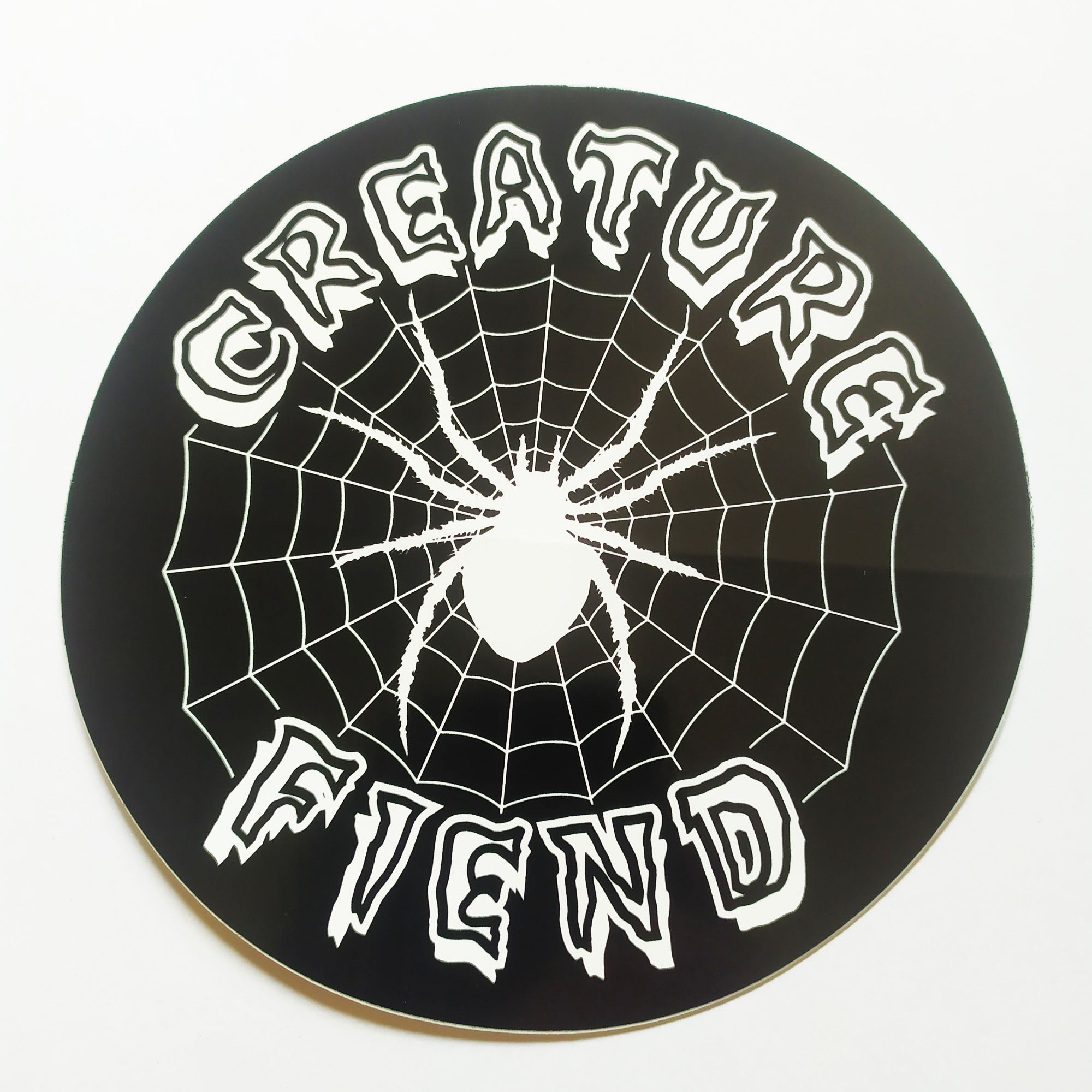 Creature Skateboards Web Relic Fiend Sticker - Black