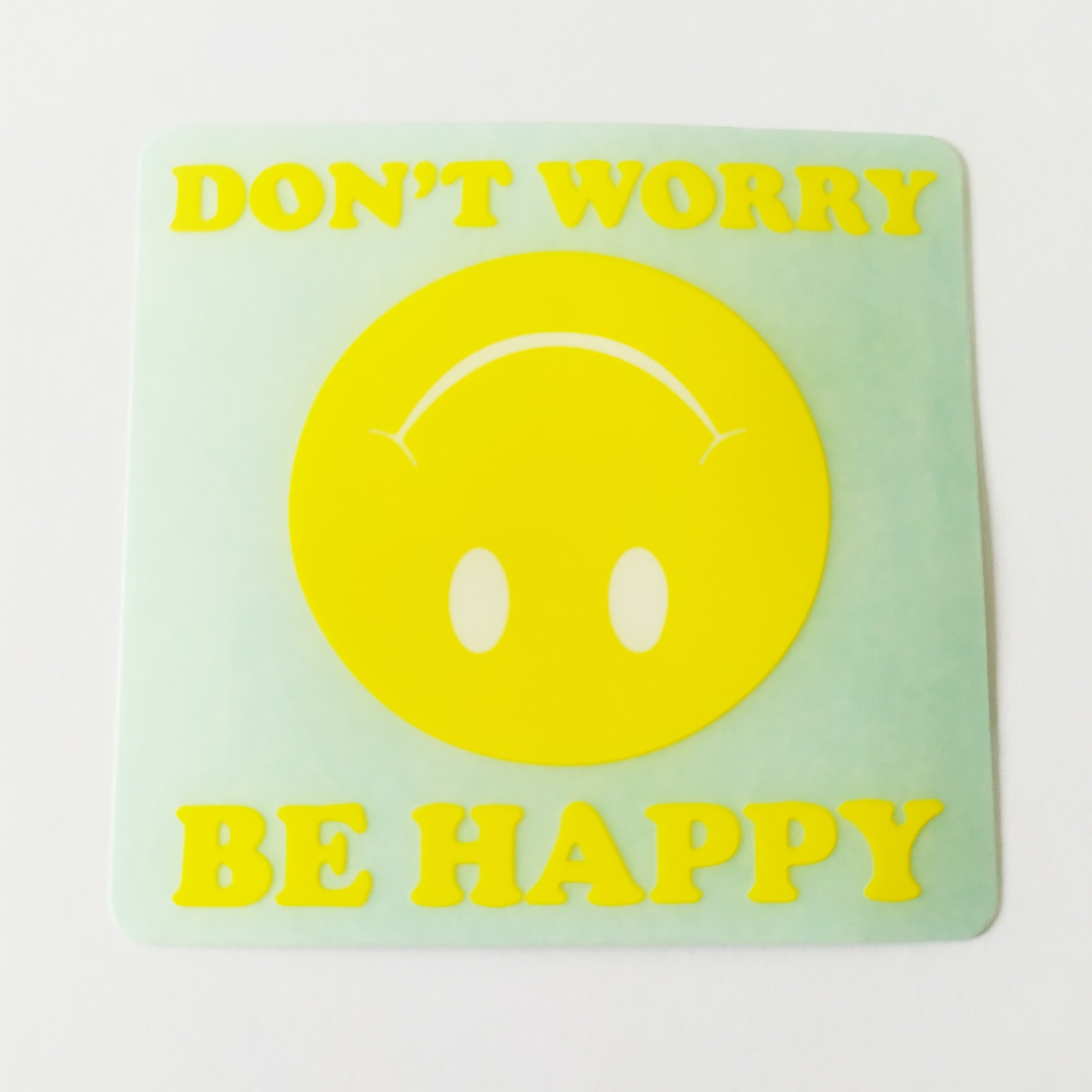 Cult Bikes BMX Sticker - Don't Worry Be Happy - SkateboardStickers.com