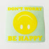 Cult Bikes BMX Sticker - Don't Worry Be Happy - SkateboardStickers.com