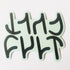 Cult Bikes BMX Sticker - Black Double Logo - SkateboardStickers.com