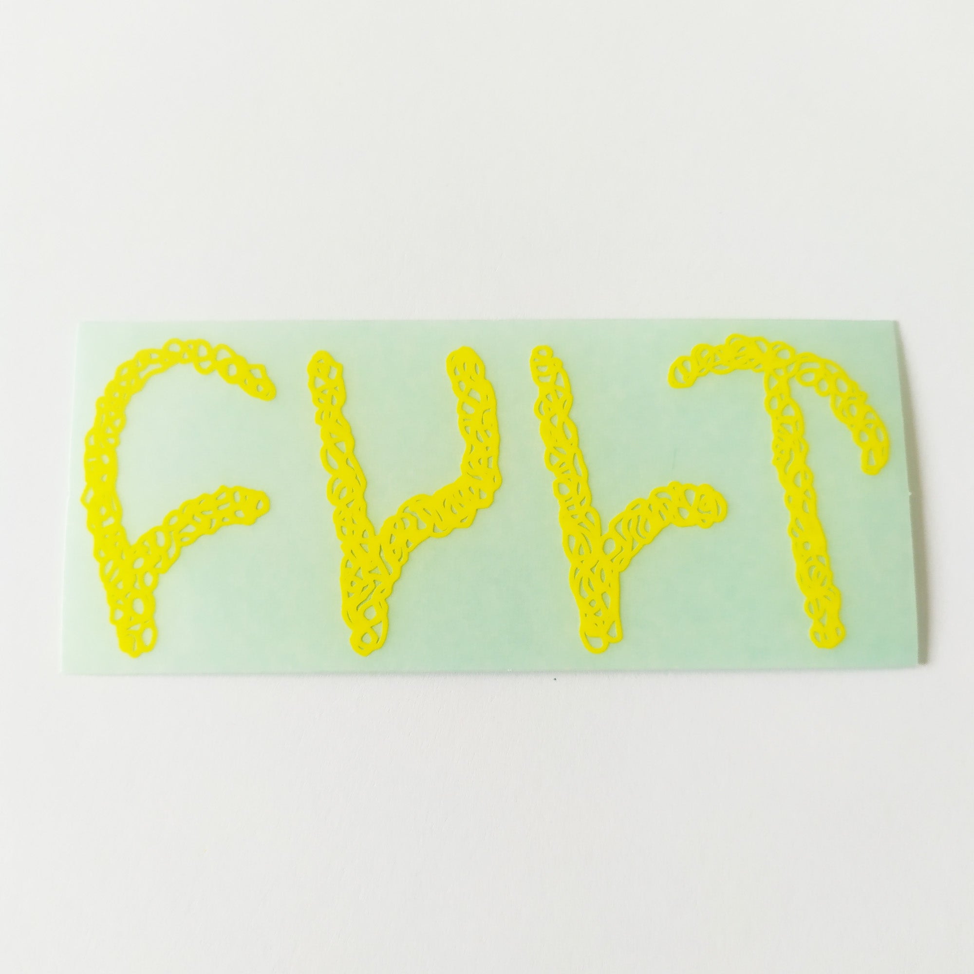 Cult Bikes BMX Sticker - Yellow - SkateboardStickers.com