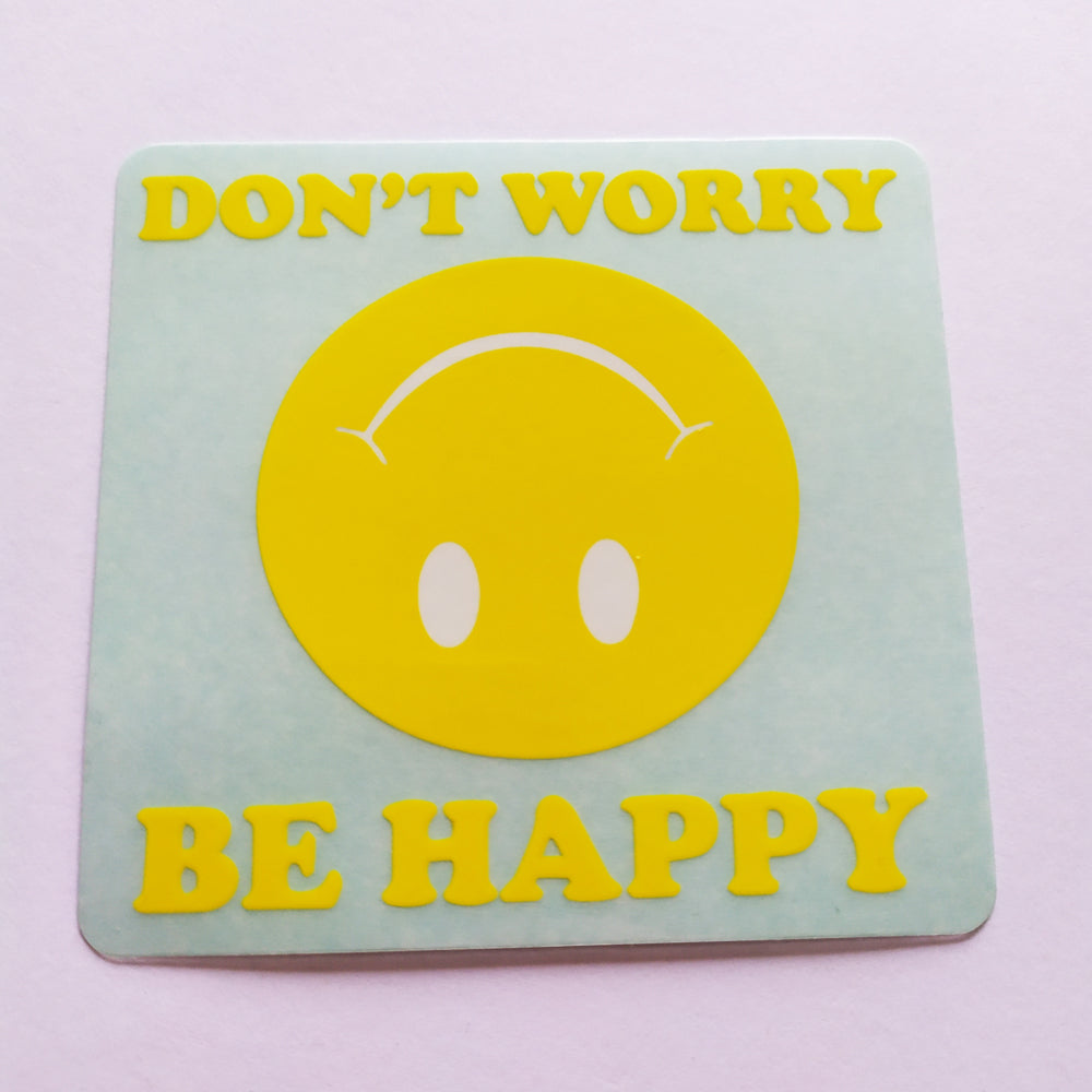 Cult Bikes BMX Sticker / Decal "Don't Worry Be Happy" - SkateboardStickers.com