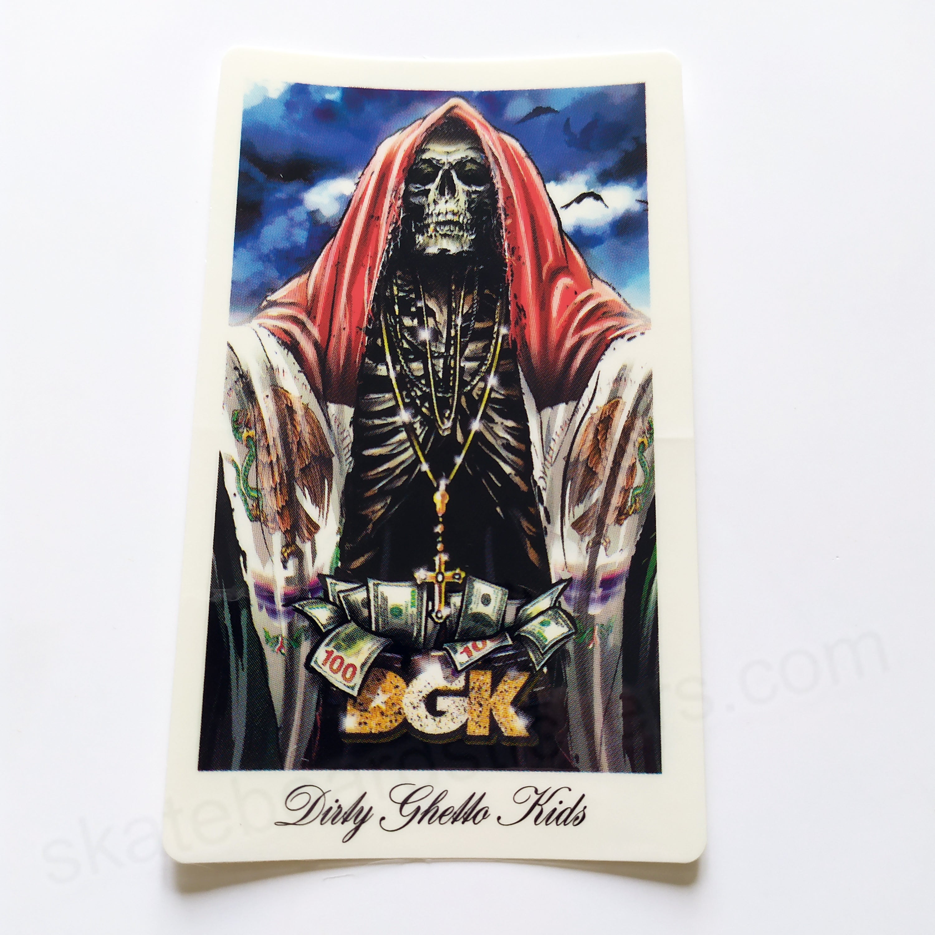 DGK / Dirty Ghetto Kids Skateboard Sticker - 11.5cm high approx - SkateboardStickers.com