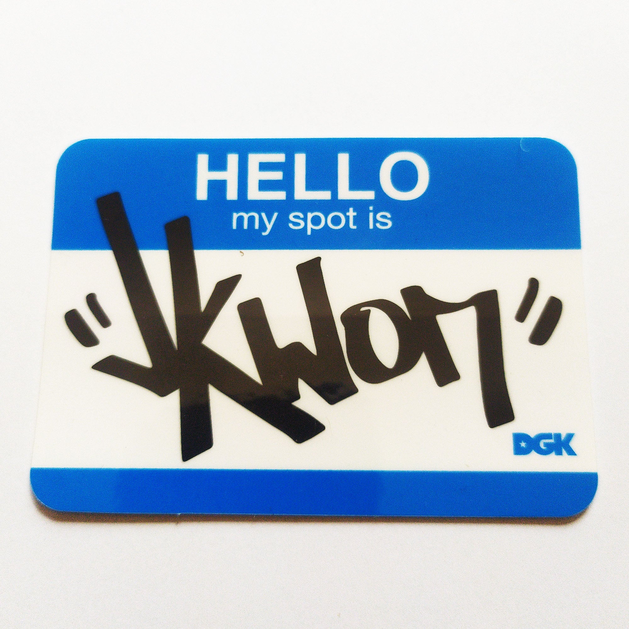 DGK Skate Sticker - My Spot is Jkwon