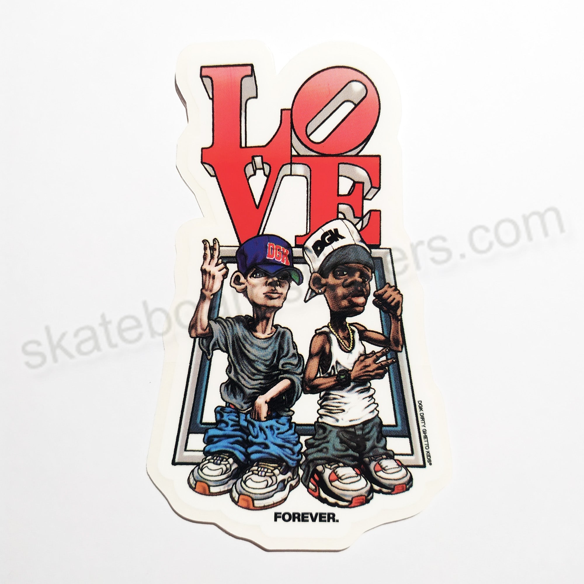 DGK "Love Forever" Skateboard Sticker - SkateboardStickers.com