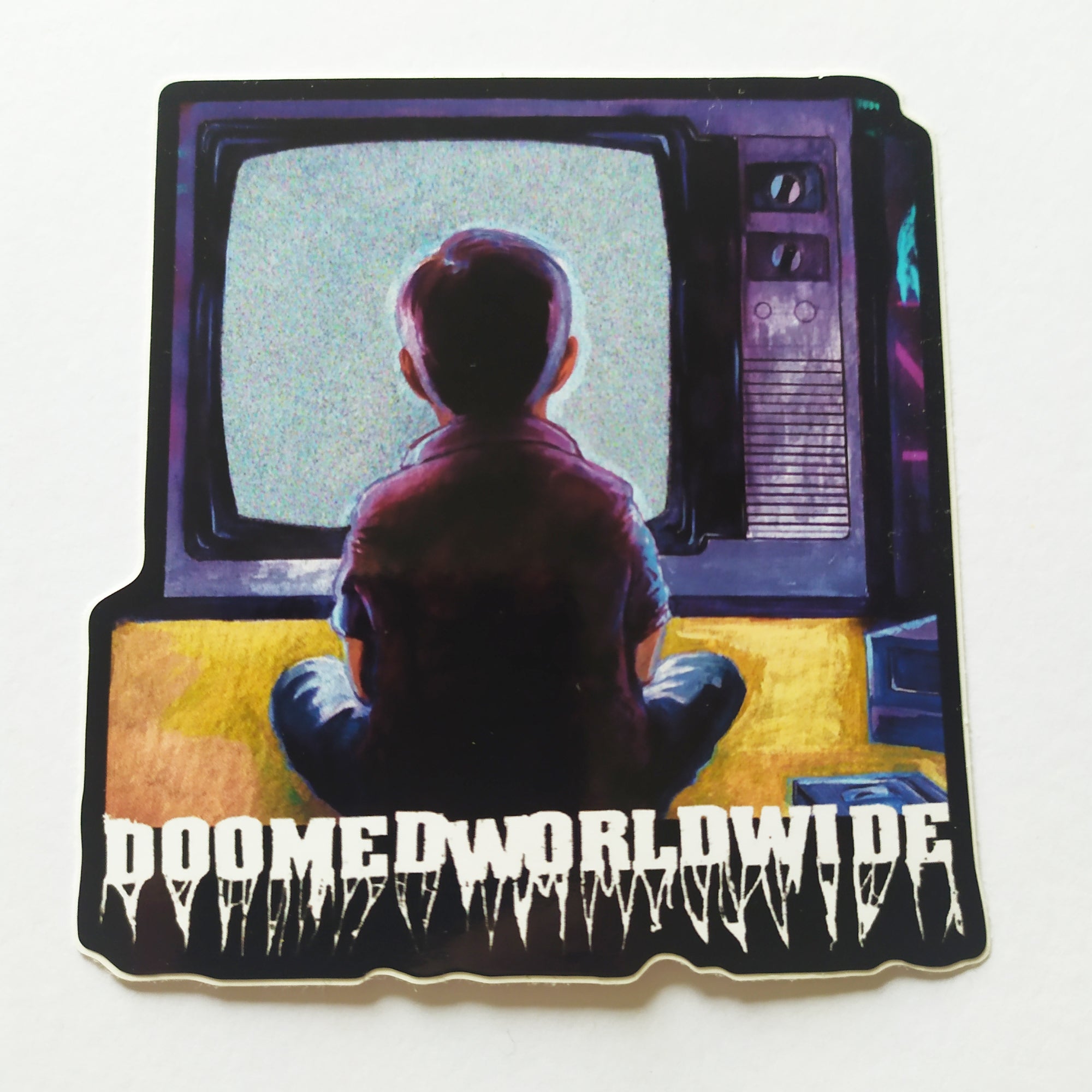 Doomed BMX Sticker - SkateboardStickers.com