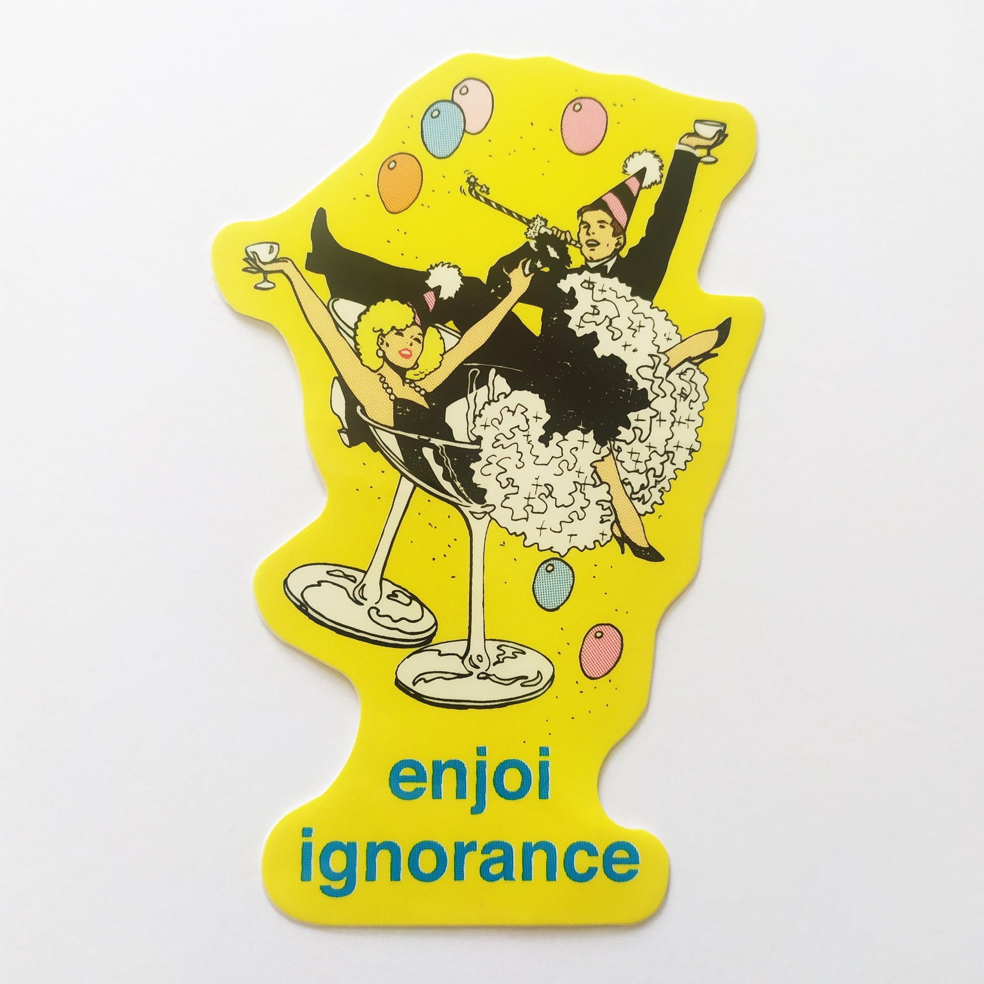 Enjoi - "Enjoi Ignorance" Skateboard Sticker - SkateboardStickers.com