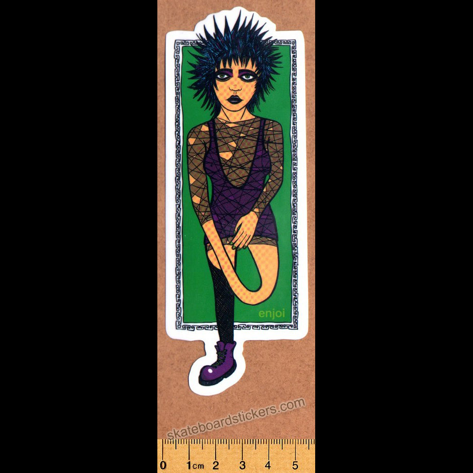 Enjoi Goth Girl Skateboard Sticker - SkateboardStickers.com