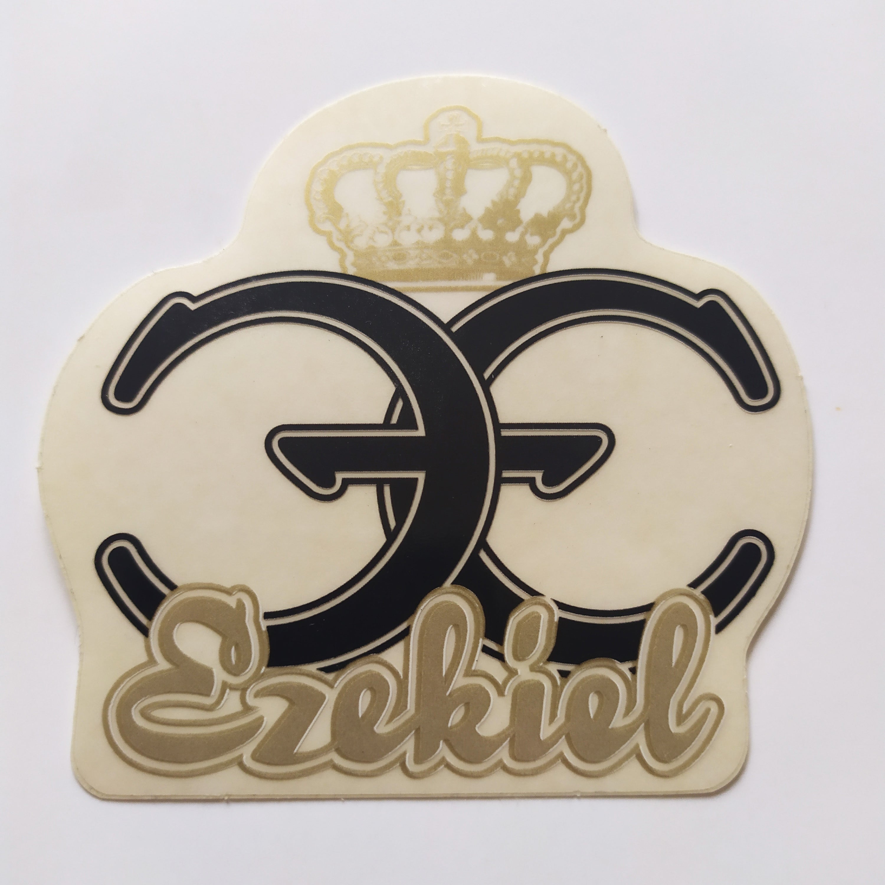 Ezekiel Old School Skateboard Sticker - 8cm across approx - SkateboardStickers.com