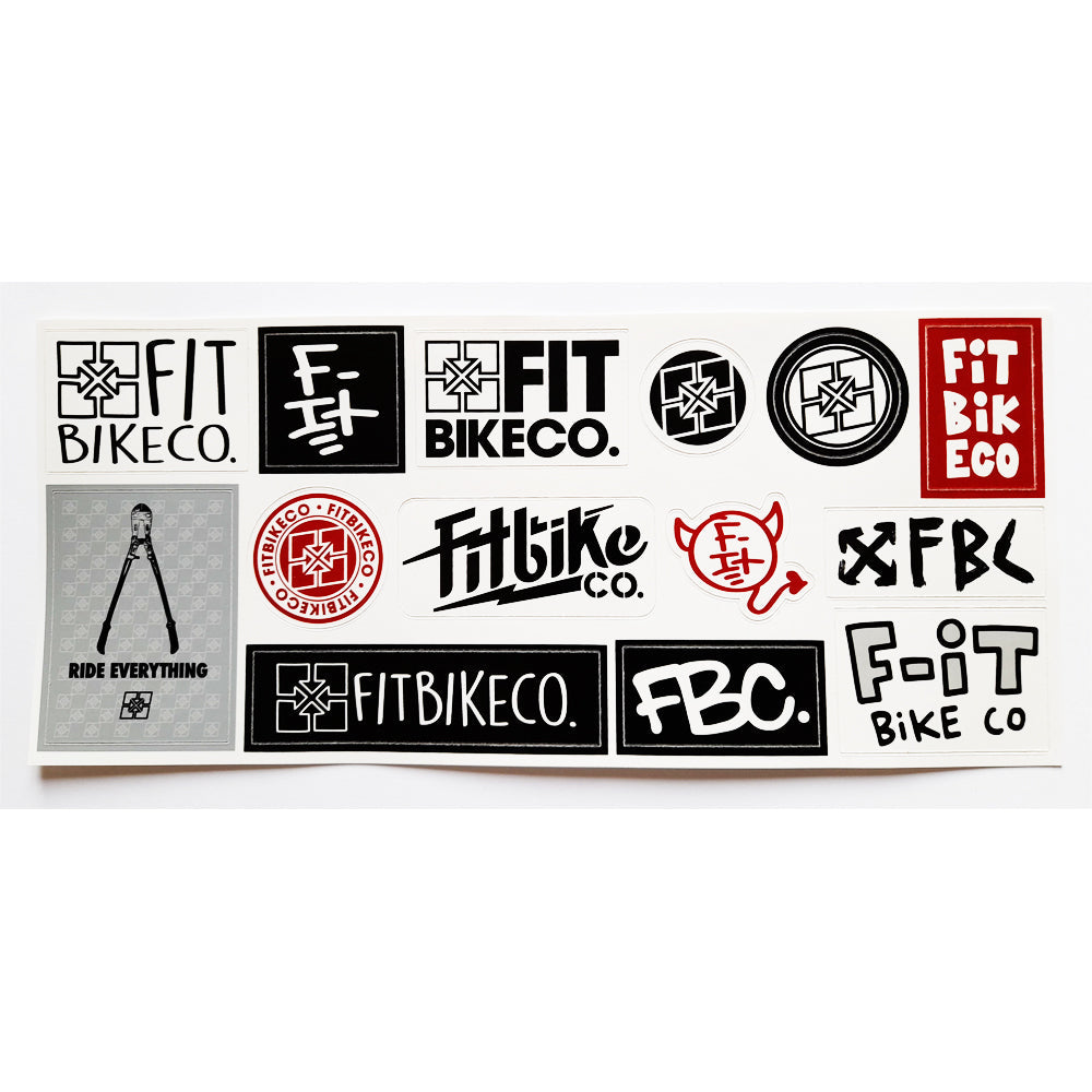 Fit Bike Co. BMX Sticker / Decal Sheet 2022 - 14 Stickers