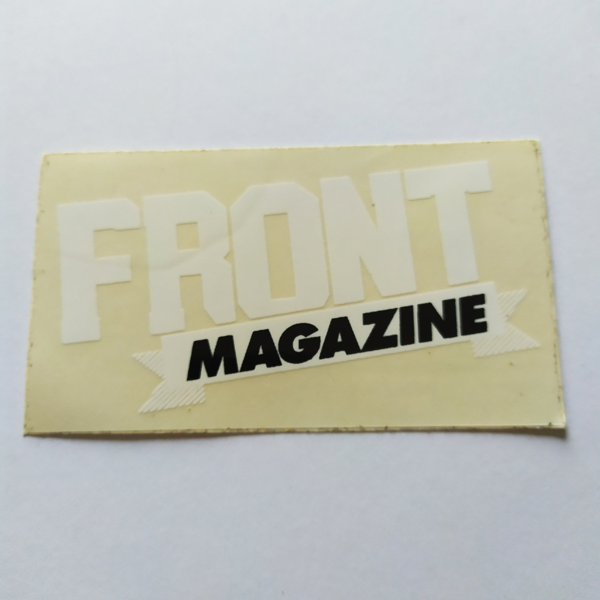 Front Magazine Sticker - SkateboardStickers.com