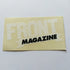 Front Magazine Sticker - SkateboardStickers.com