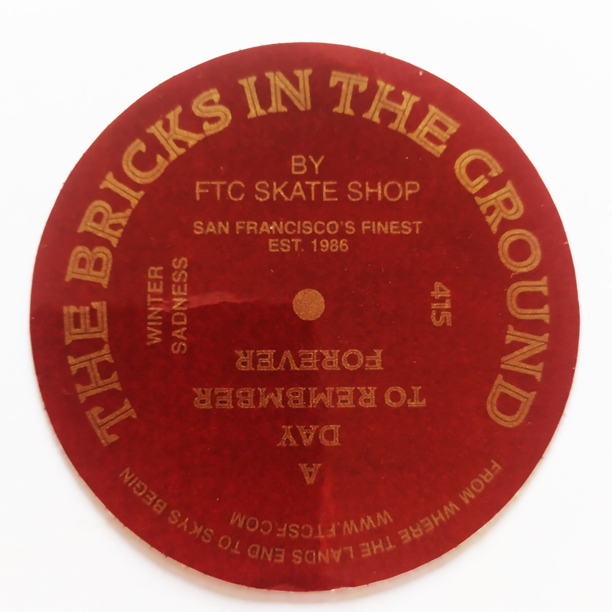 FTC Skateboarding Sticker