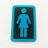 Girl Skateboard Sticker - 5.5 cm high approx - SkateboardStickers.com