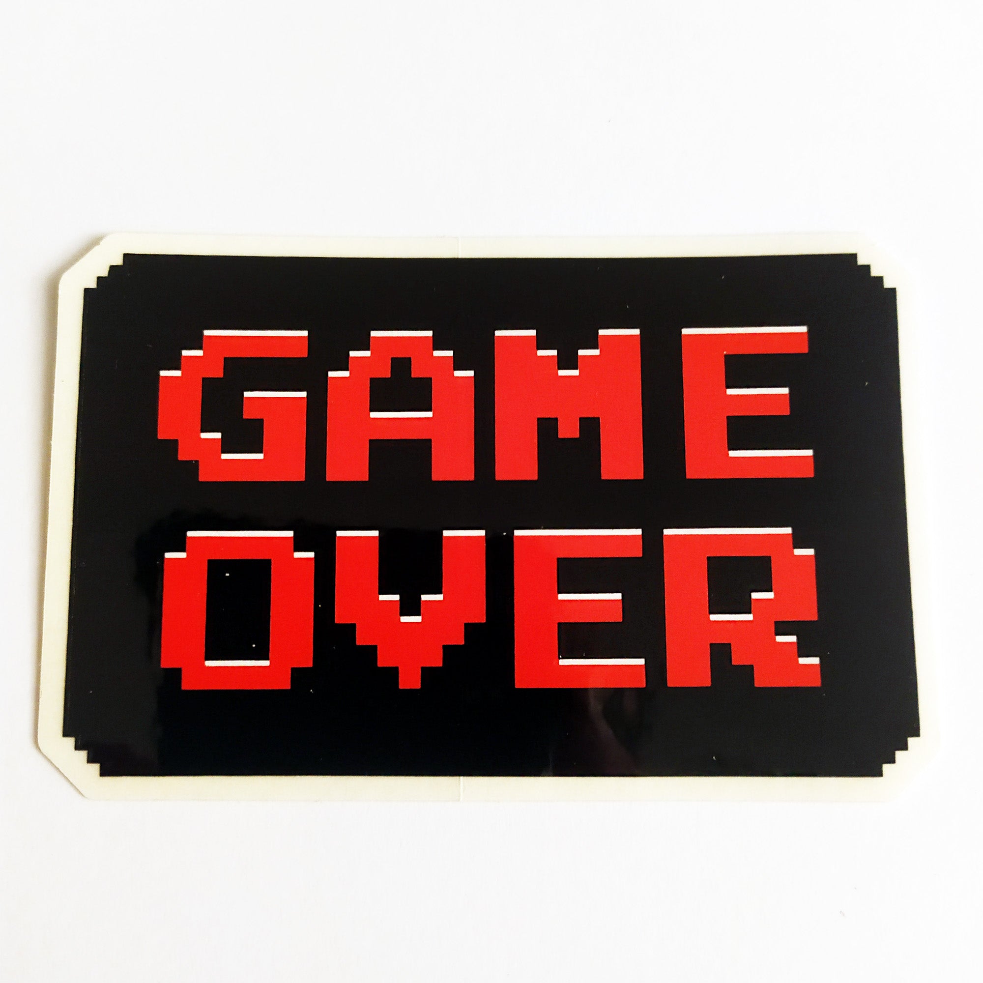 Girl Skateboards x Pac-Man Skateboard Sticker "Game Over" - SkateboardStickers.com