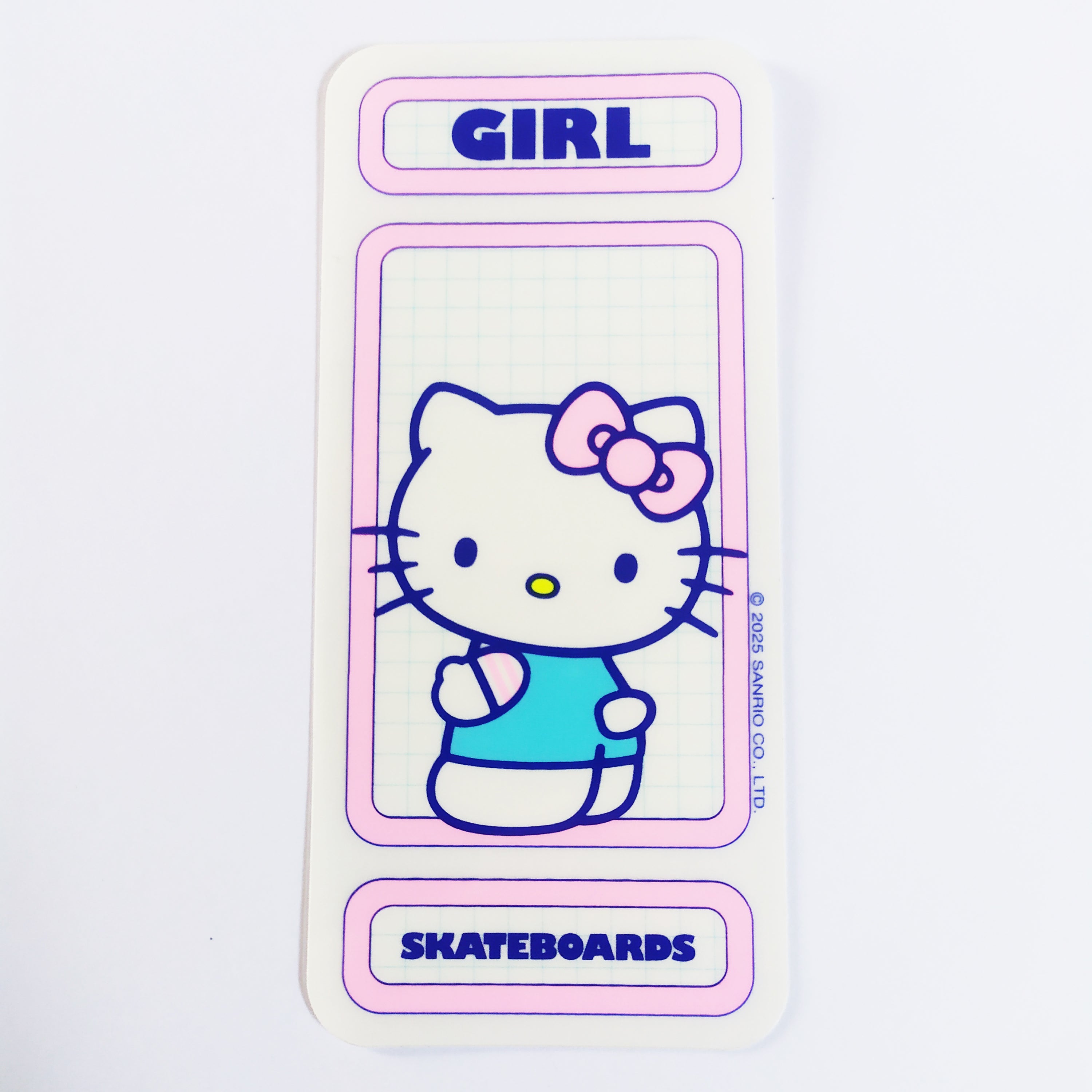 Girl Skateboards X Hello Kitty Skate Sticker - Pink