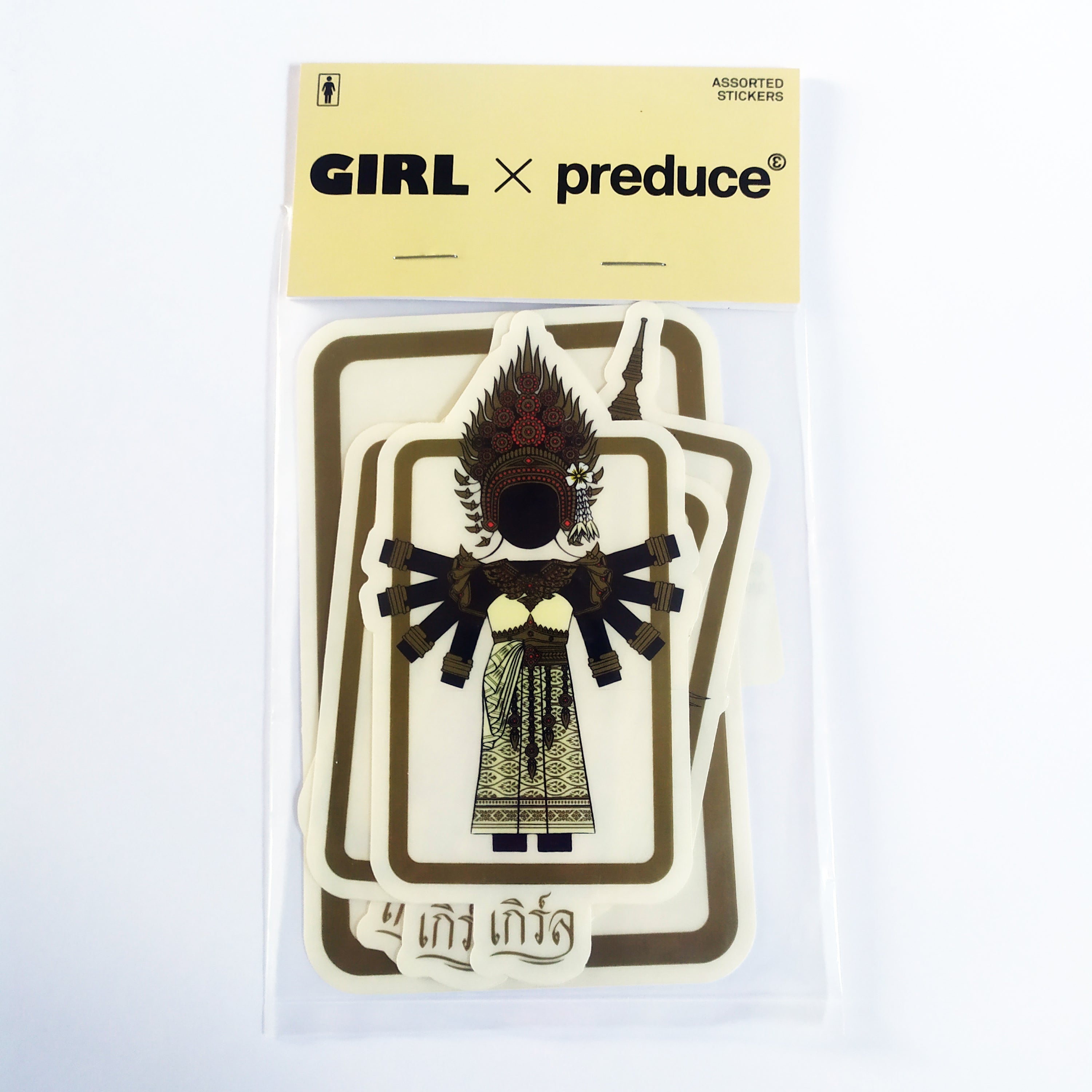 Girl Skateboards X Preduce Skate Sticker Pack