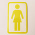 Girl Skateboard Sticker - Lime Green - SkateboardStickers.com