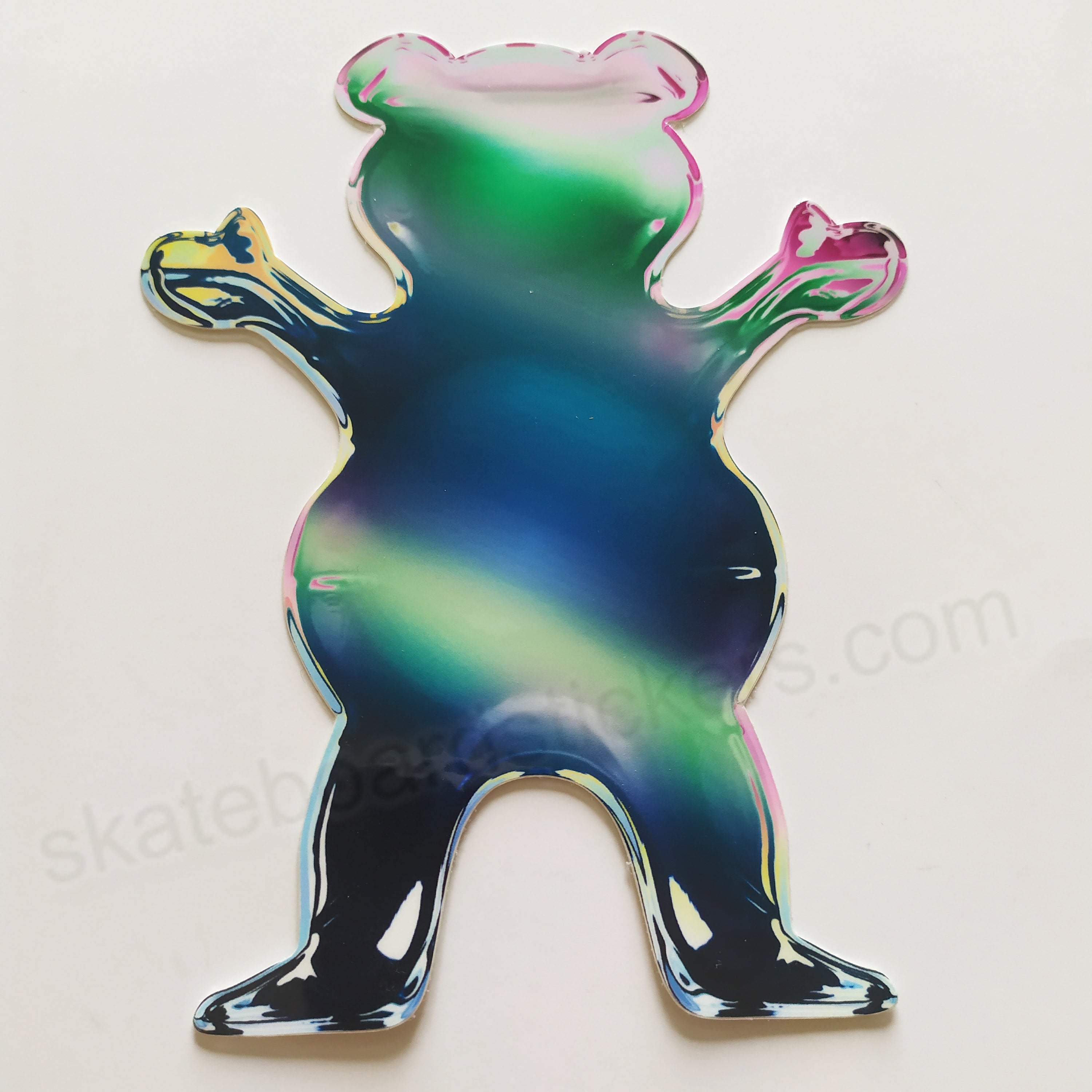 Grizzly Griptape Skateboard Sticker - XL Bear - 12.5cm high approx - SkateboardStickers.com