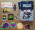 Grizzly Griptape Skate Sticker Pack - 10 stickers - SkateboardStickers.com