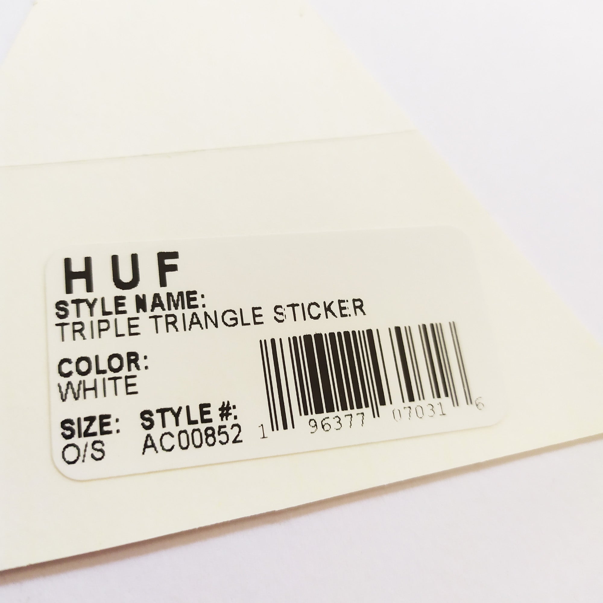 HUF "Triangle" Skate Sticker - SkateboardStickers.com