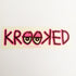Krooked Skateboard Sticker - Eyes Pink