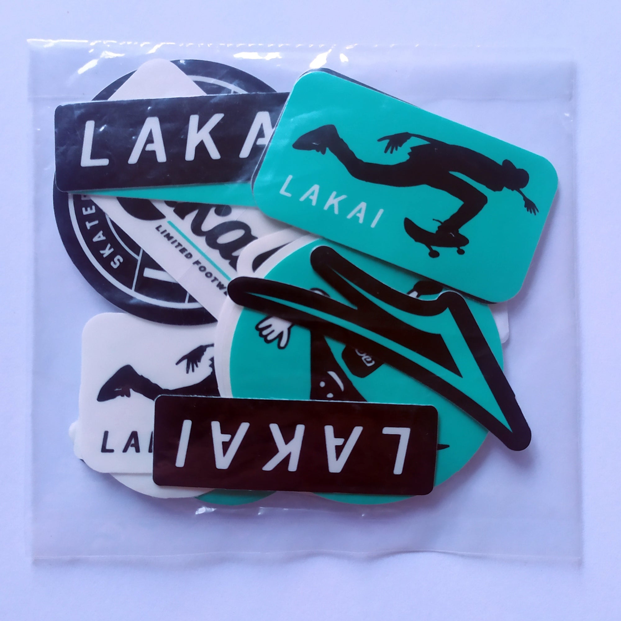 Lakai Assorted Sticker Pack - 24 Stickers - Sealed - SkateboardStickers.com