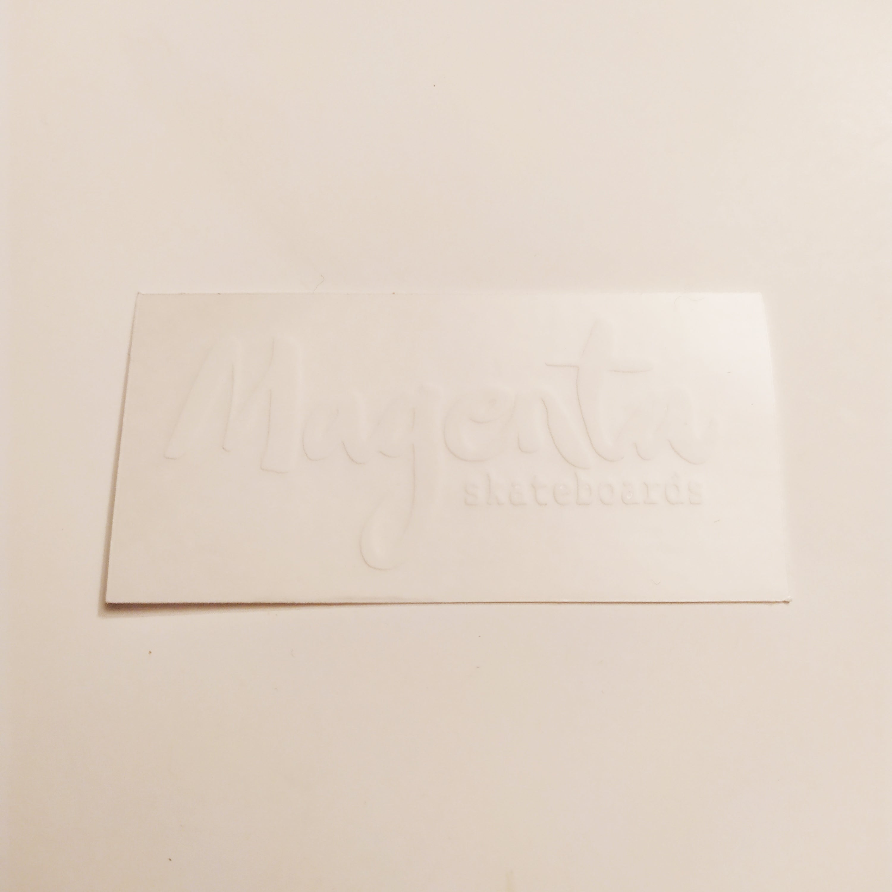 Magenta Skateboard Sticker - 6.5cm across approx - SkateboardStickers.com