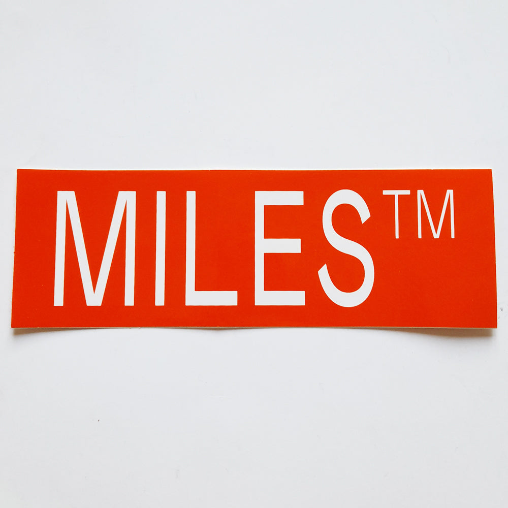 Miles Griptape Skateboard Sticker