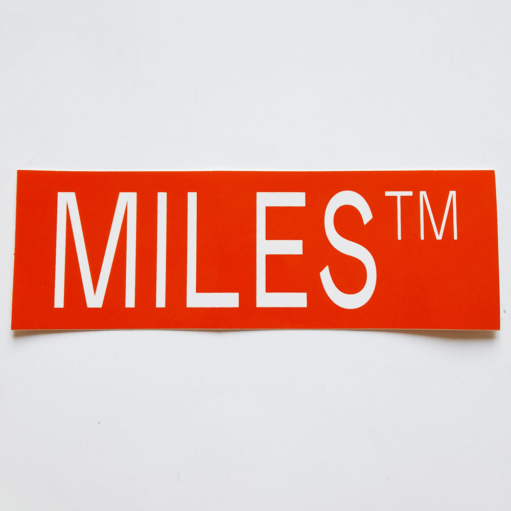 Miles Griptape Skateboard Sticker