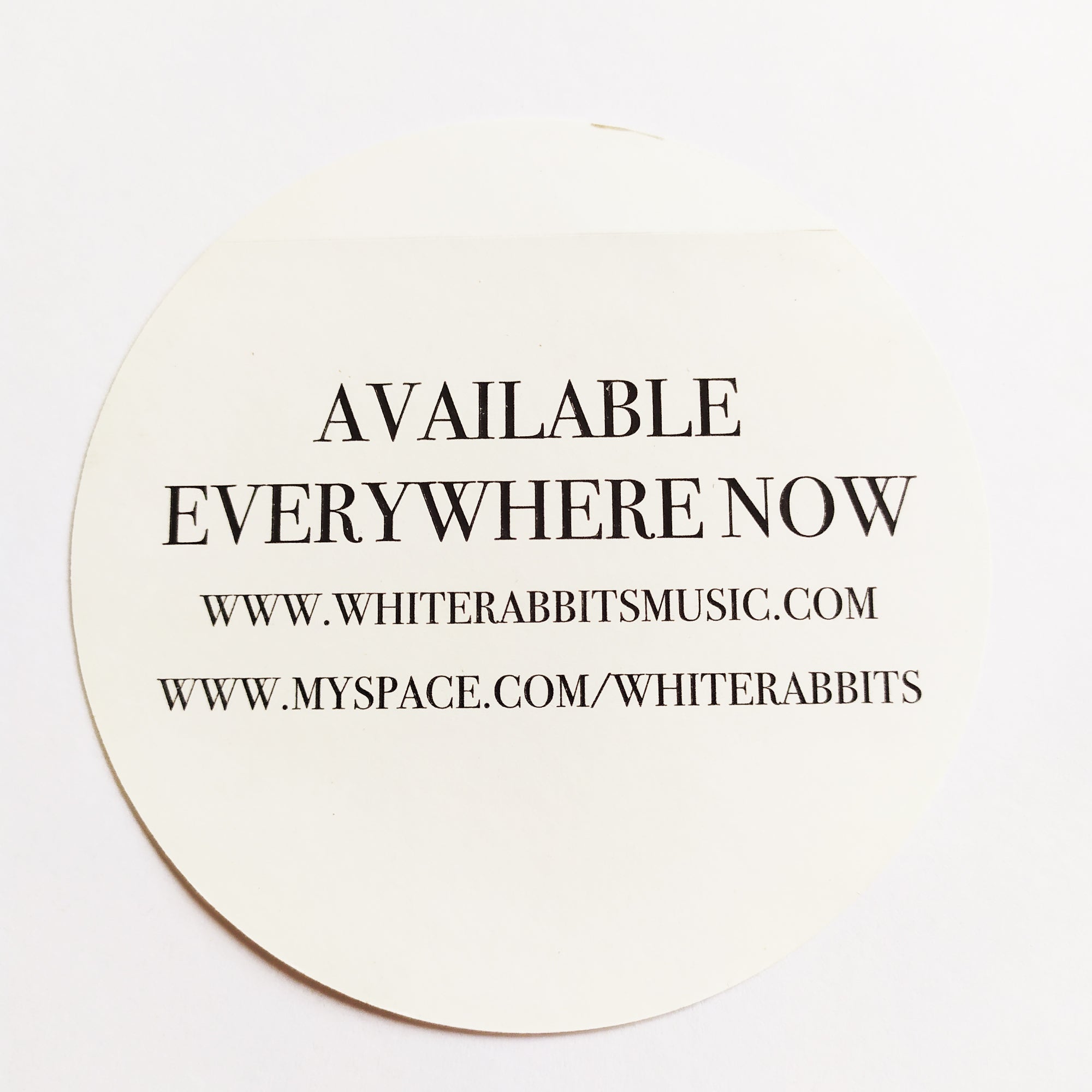 White Rabbits - Percussion Gun Music Sticker - SkateboardStickers.com