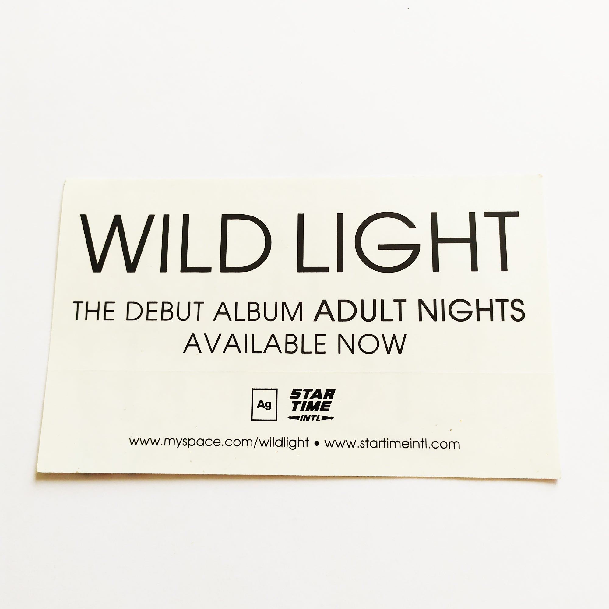 Wild Light - Adult Nights Music Sticker - SkateboardStickers.com