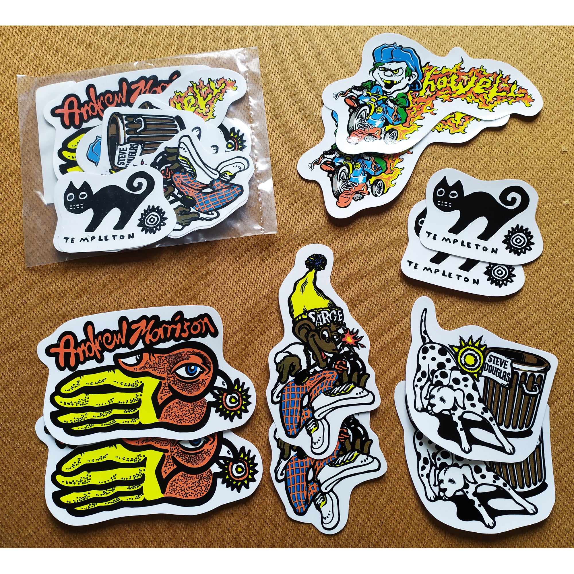 New Deal Official Reissue Skateboard Sticker Pack - 10 Stickers