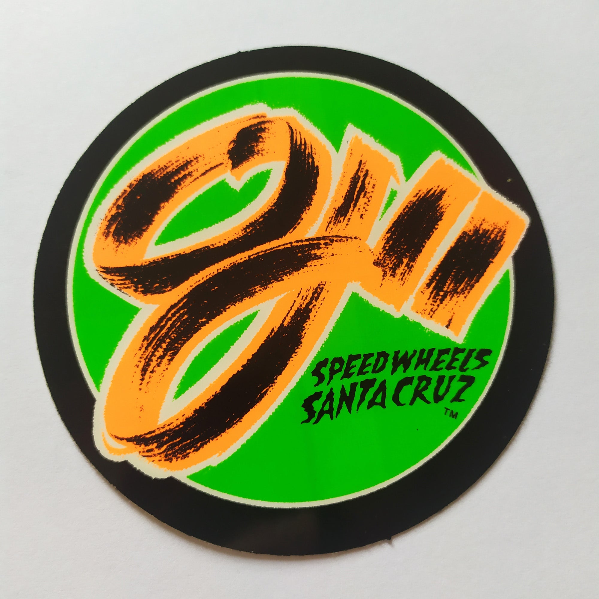 Santa Cruz OJII Speed Wheels Old Skateboard Sticker - SkateboardStickers.com