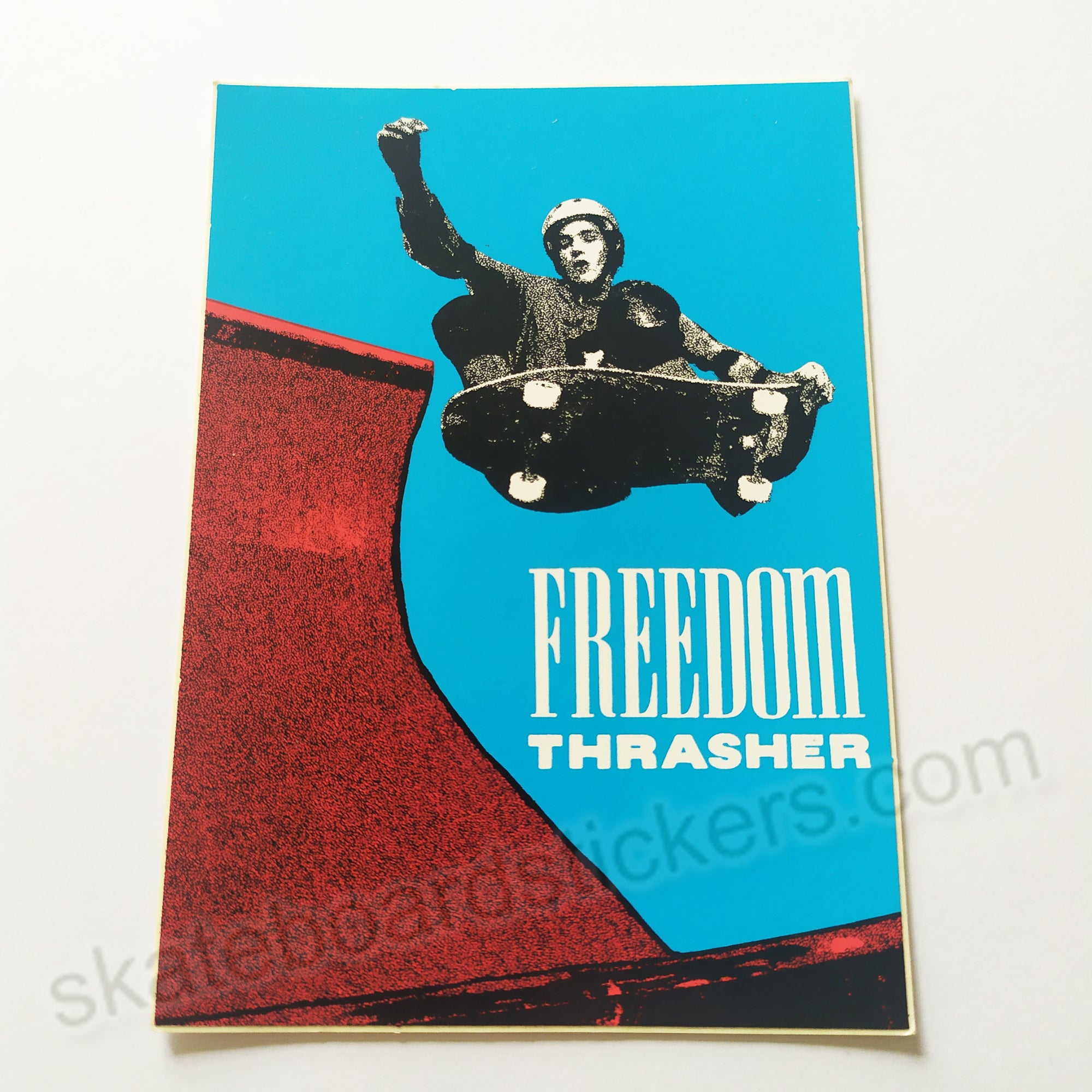 Thrasher Magazine "Freedom Thrasher" Old School Skateboard Sticker - SkateboardStickers.com