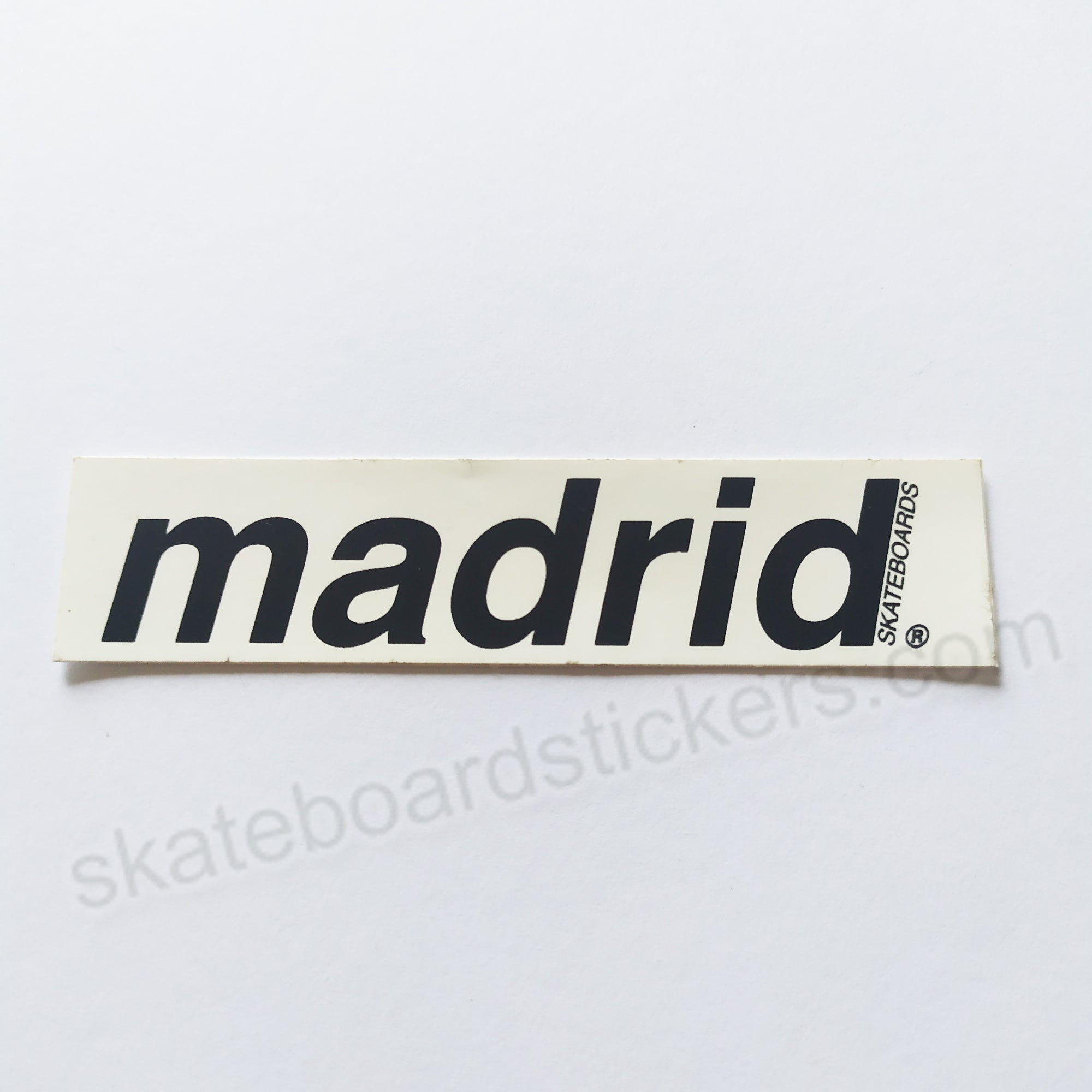 Madrid Skateboards Old School Skateboard Sticker - SkateboardStickers.com