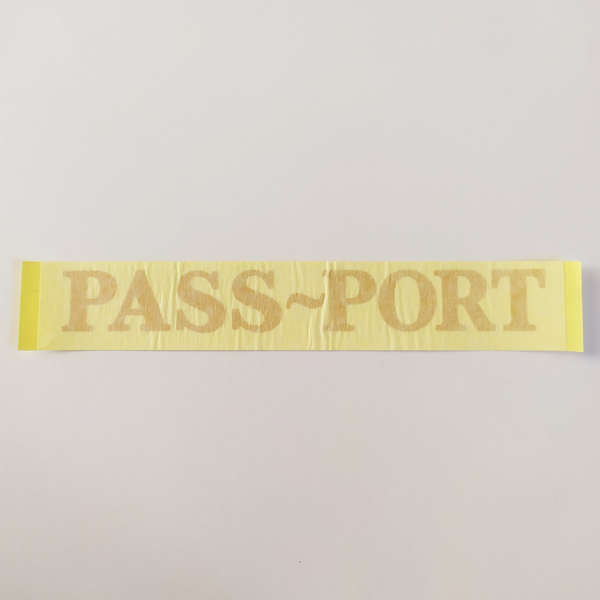 Pass~Port Sticker - Gold - RUB ON STYLE DECAL
