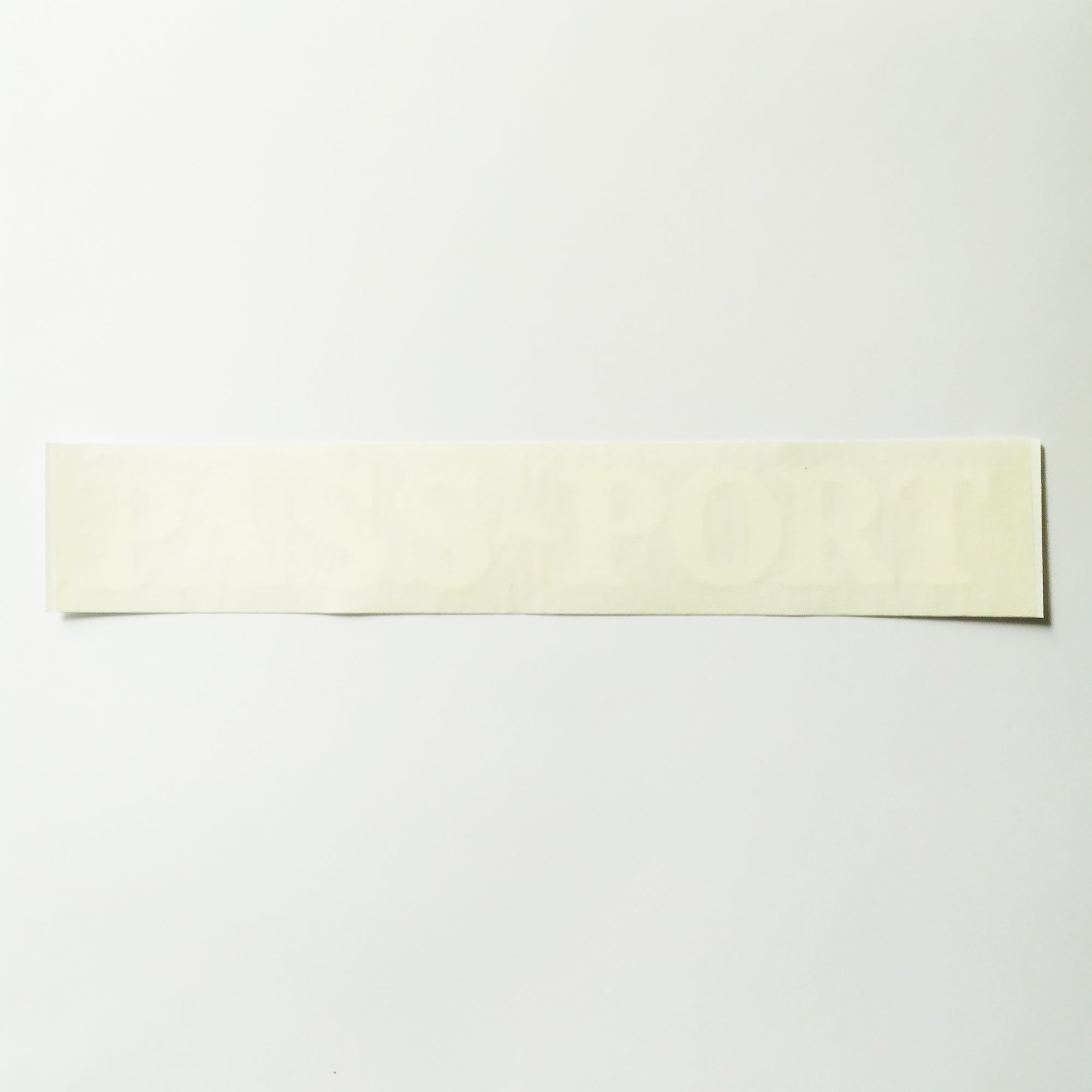 Pass~Port Sticker - White - RUB ON STYLE DECAL - SkateboardStickers.com