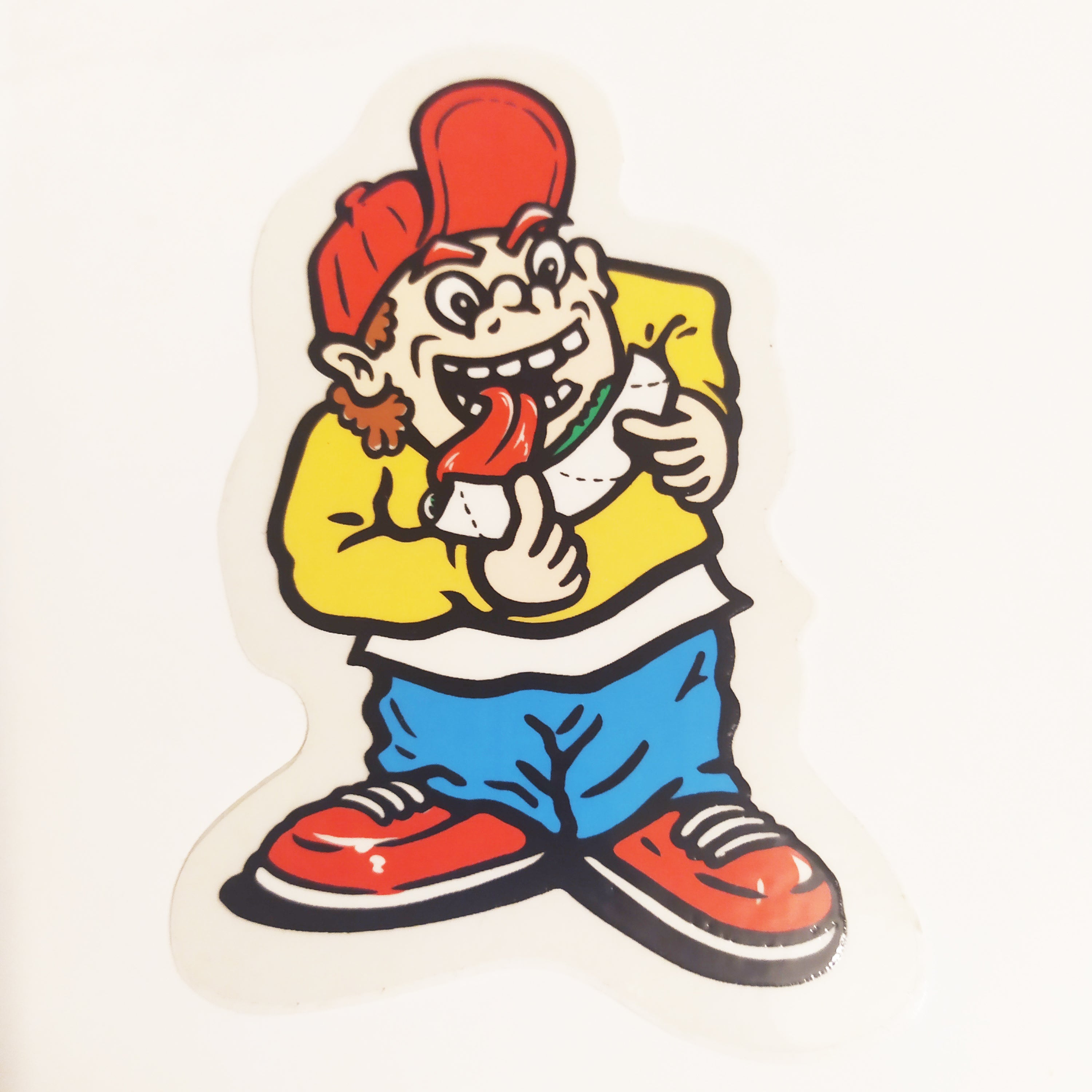 Polar Skate Co. & Angry Stoner Skateboard Sticker - Artwork by Jacob Ovgren - 10cm high approx - SkateboardStickers.com