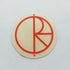 Polar Skateboards Logo Sticker - Red / Clear - SkateboardStickers.com