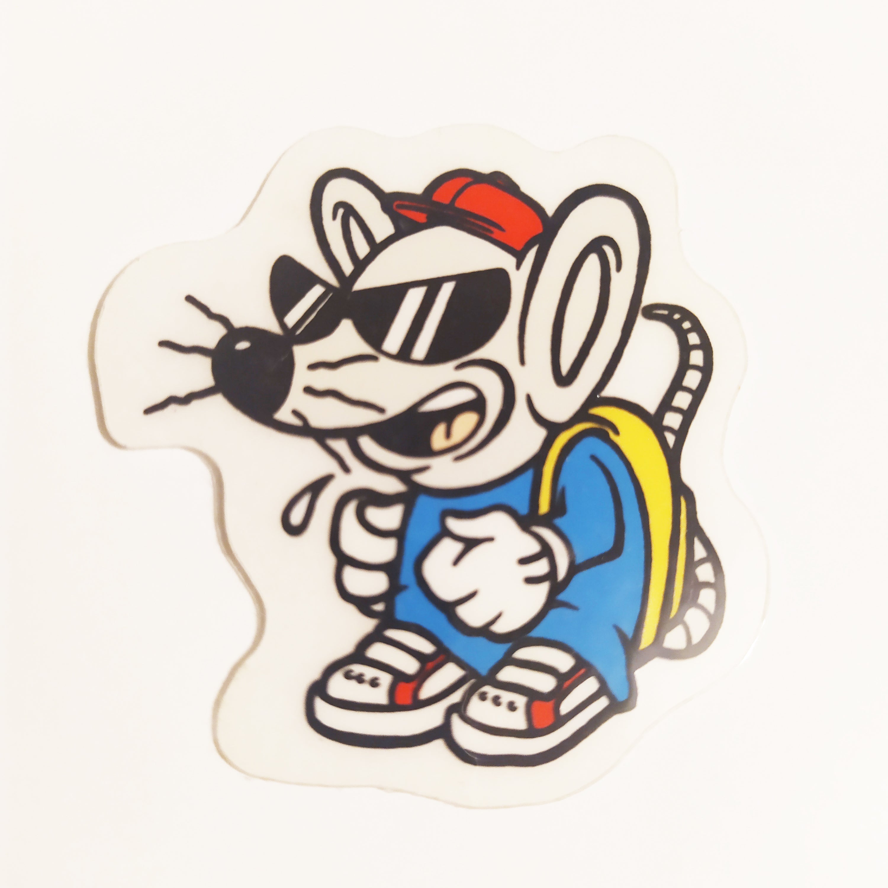 Polar Skate Co TBS-O-Rama Hip Hop Rat Skateboard Sticker - Artwork by Gorm Boberg - 5cm high approx - SkateboardStickers.com