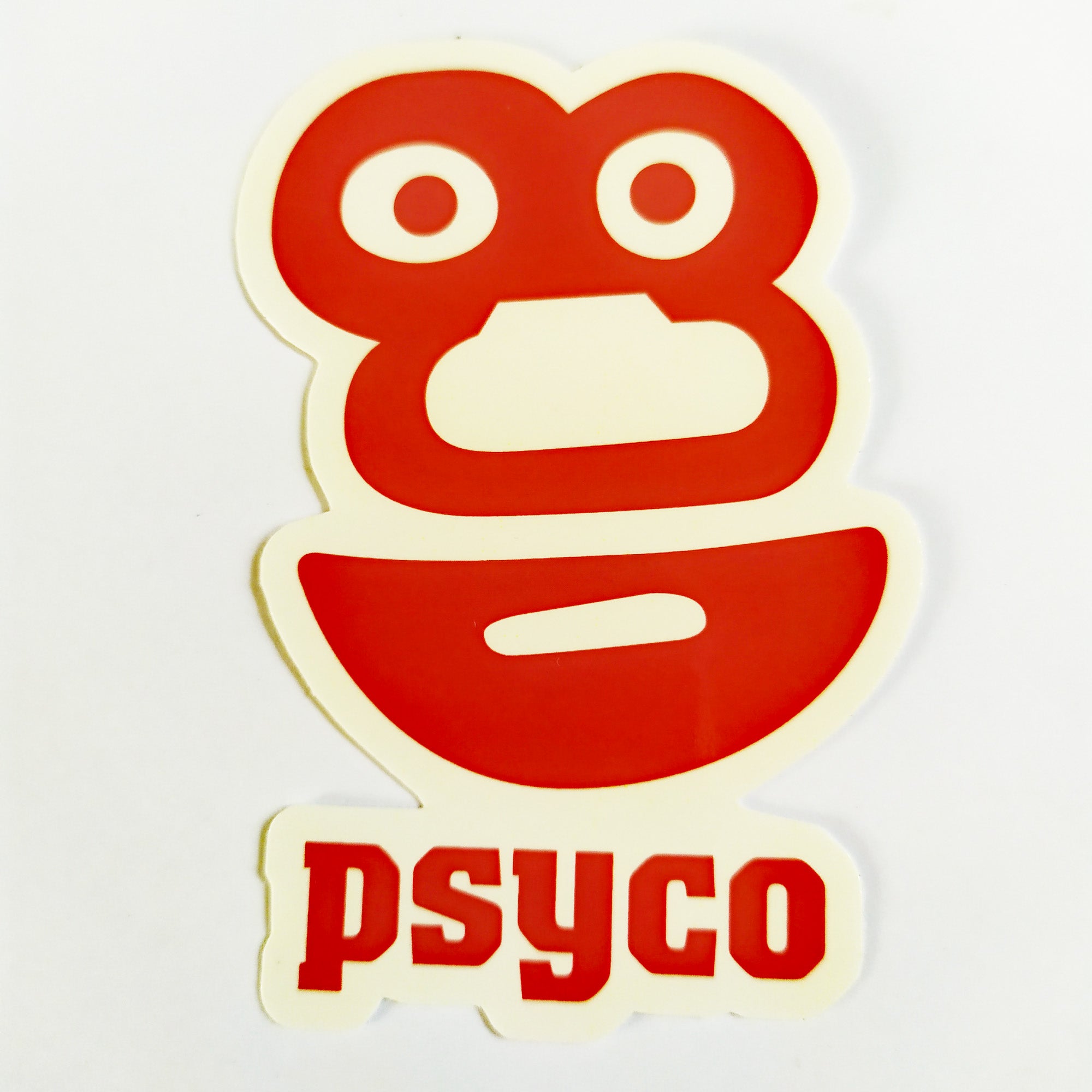 Popwar Psyco Skateboard Sticker - SkateboardStickers.com