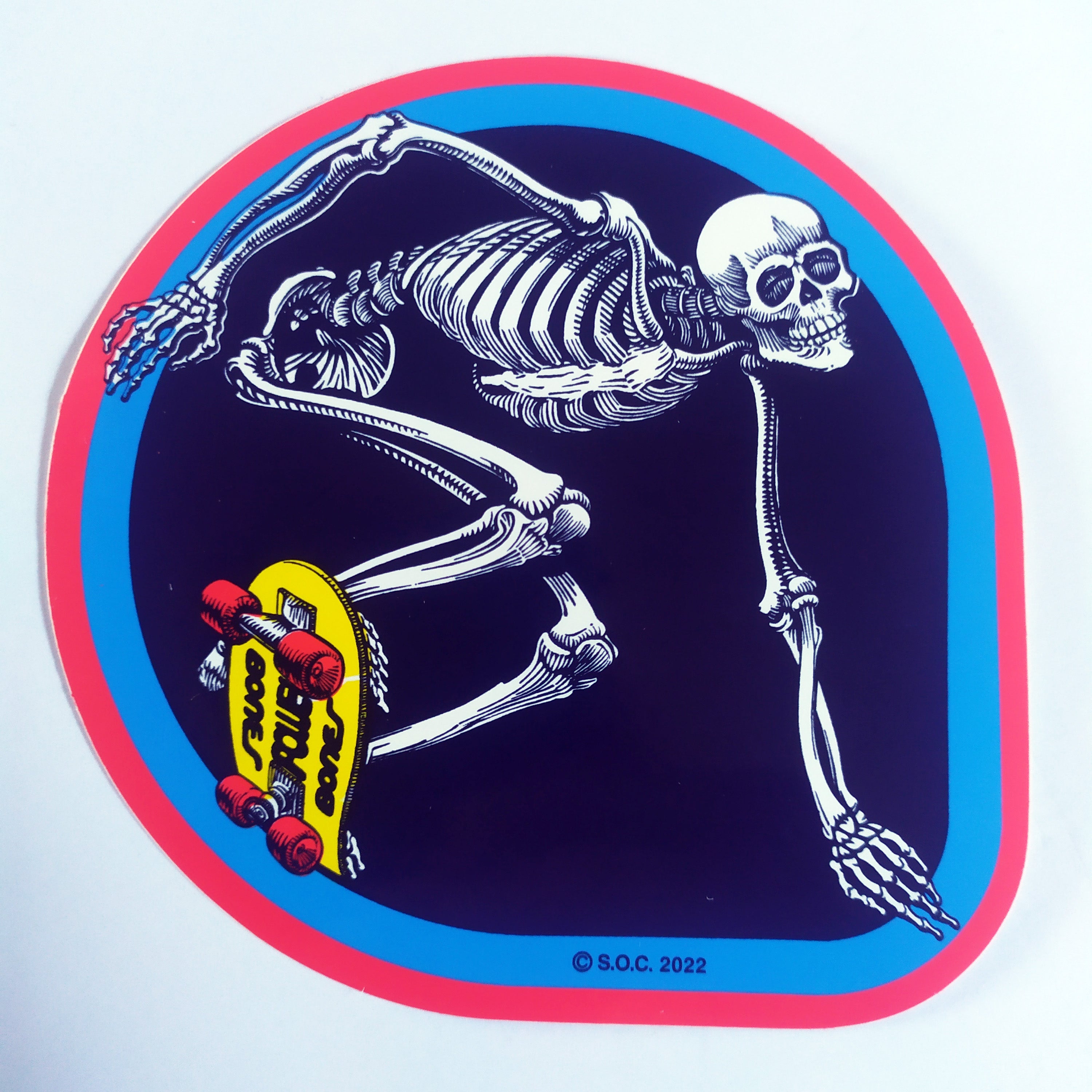 Powell Peralta - OG Skeleton Skateboarding Sticker