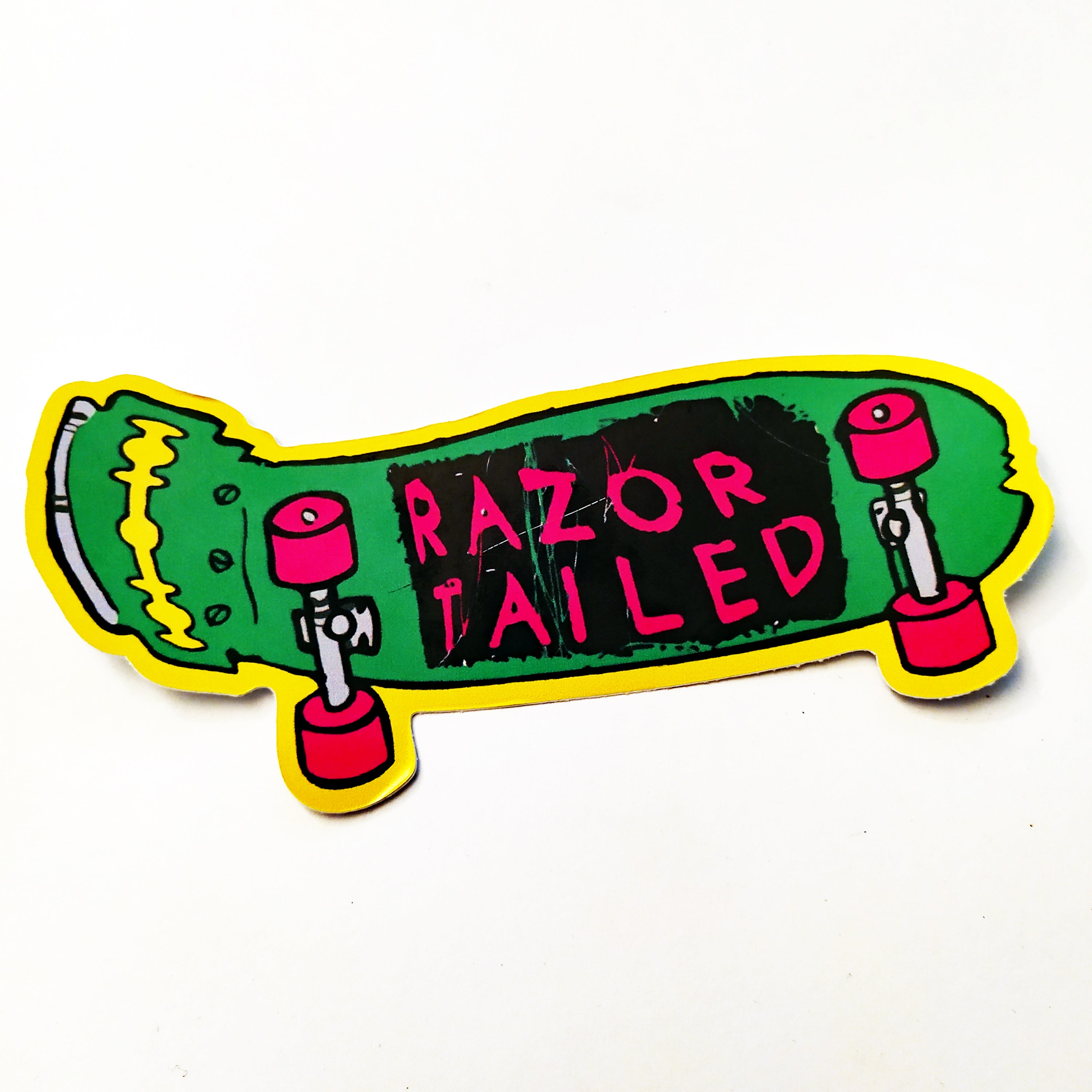 Razortailed Stickers set of 4, including "Mike McChill" & "Blaze & Destroy" - SkateboardStickers.com