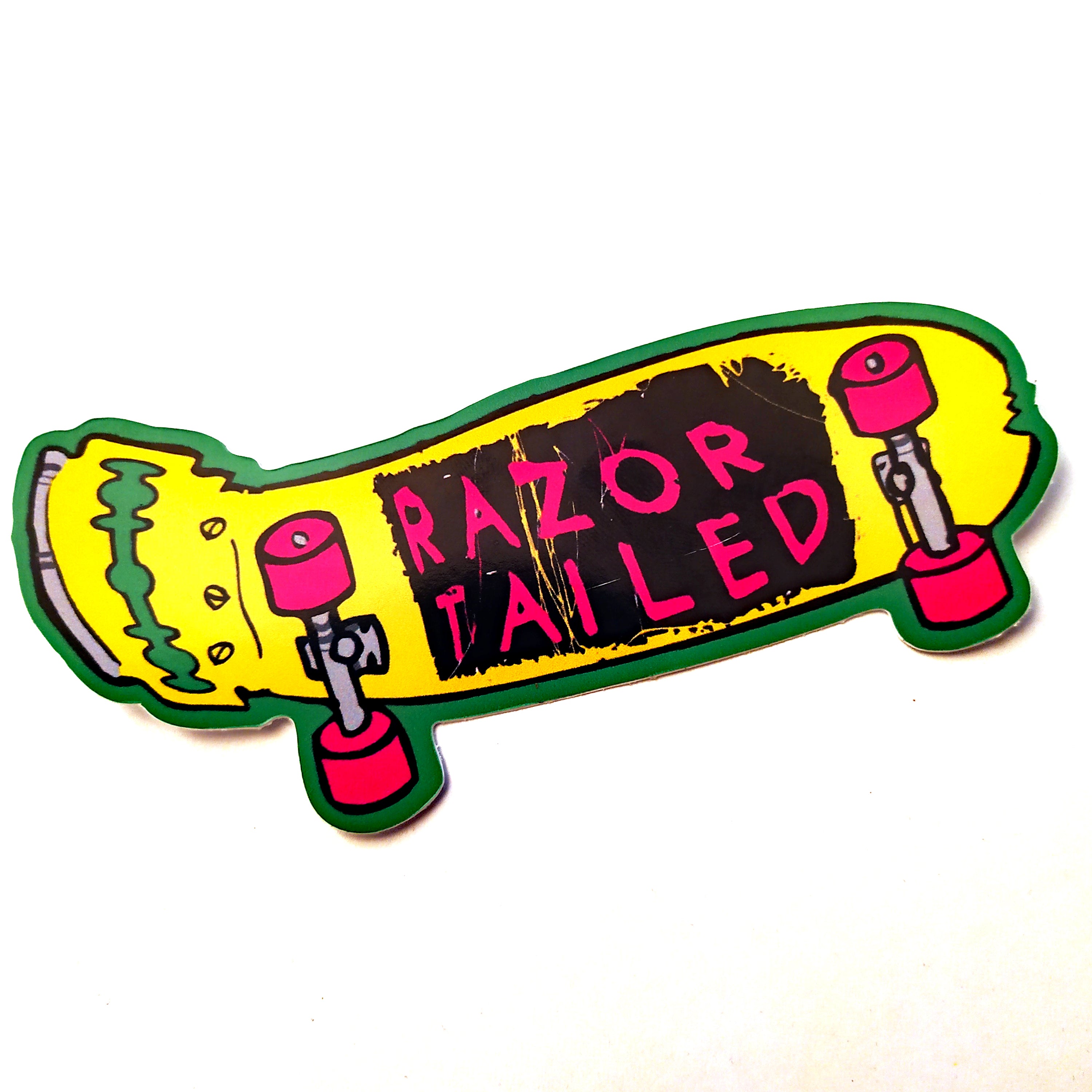 Razortailed Stickers set of 4, including "Mike McChill" & "Blaze & Destroy" - SkateboardStickers.com