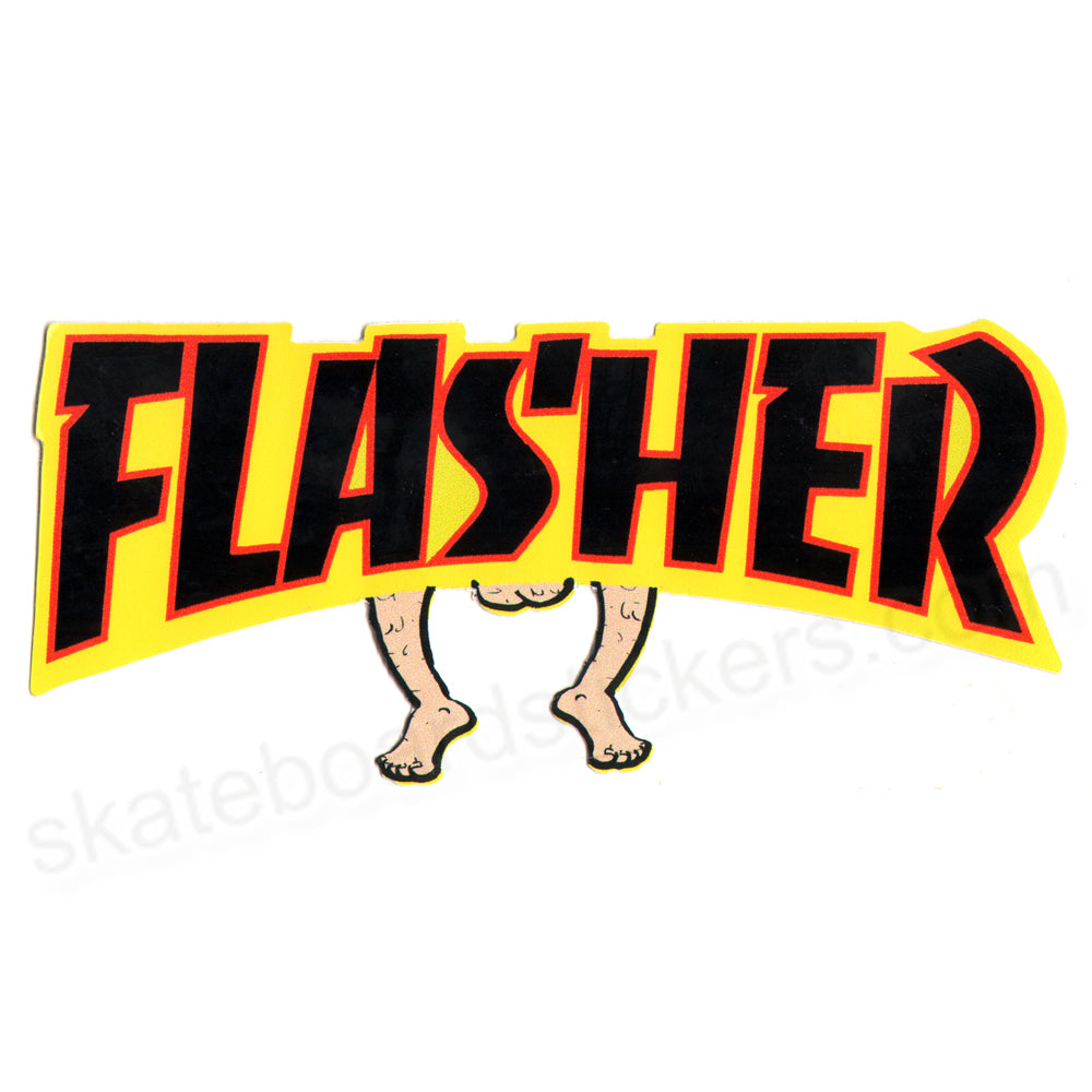 Razortailed - Flasher Skateboard Sticker - 12.5cm across approx - SkateboardStickers.com