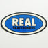 Real Skateboards Oval Sticker - blue small